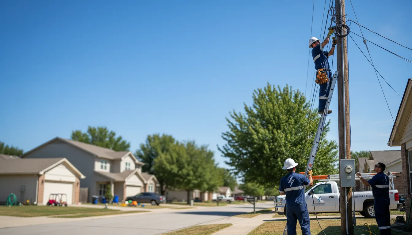 Residential electrician providing installation services in Suitland, MD